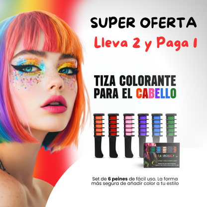 Tiza Colorante para el Cabello - LA TENDENCIA EN LOOKS EN ESTA TEMPORADA 😱Lleva 2 y Paga 1😱